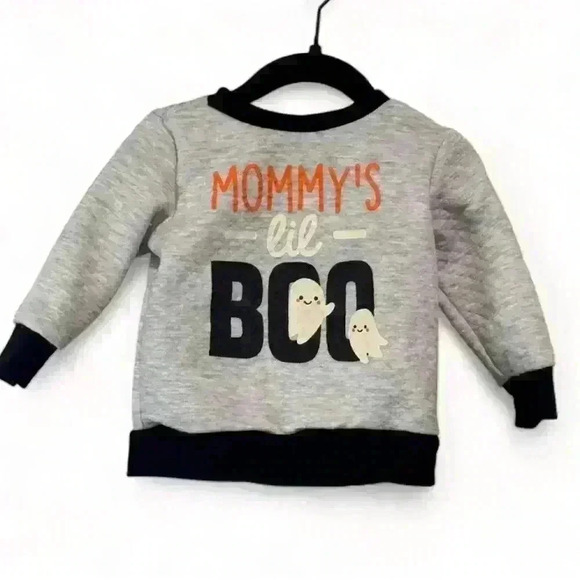 Mini Beans Toddler Halloween Ghost Sweatshirt 18-Months Gray - Picture 1 of 4